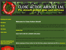 Tablet Screenshot of close-action.co.uk